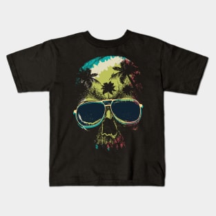 Skull in Paradise Kids T-Shirt